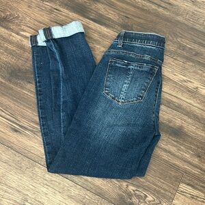 Wit & Wisdom Blue Distressed Cuffed Jeans